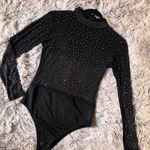 Sparkly mesh bodysuit